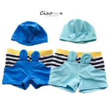 【預購❤】❥小小兵2件組男童泳裝-泳帽+泳褲❥